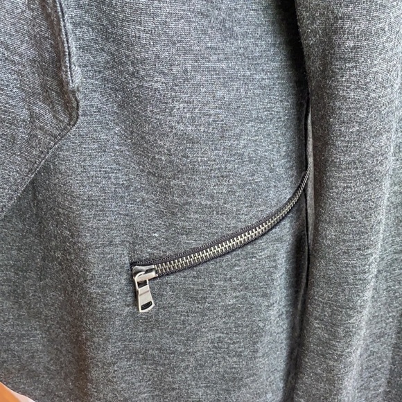 Peyton Jensen Open Front Gray Jacket Sz Large - Picture 3 of 9